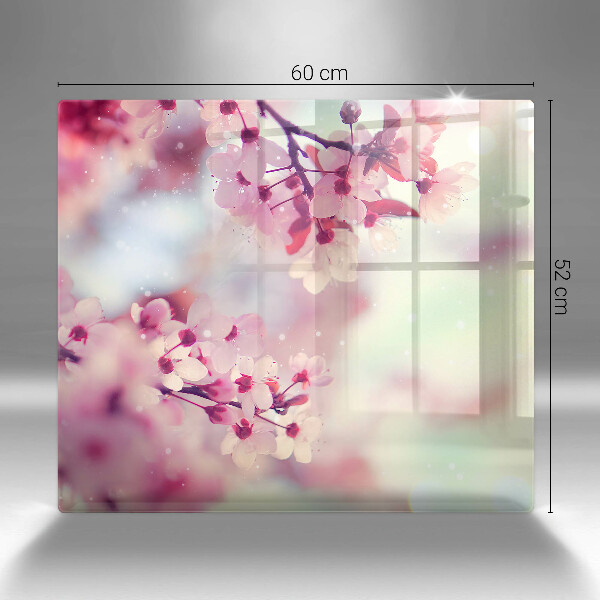 Tocător din sticlă Natură flori de măr