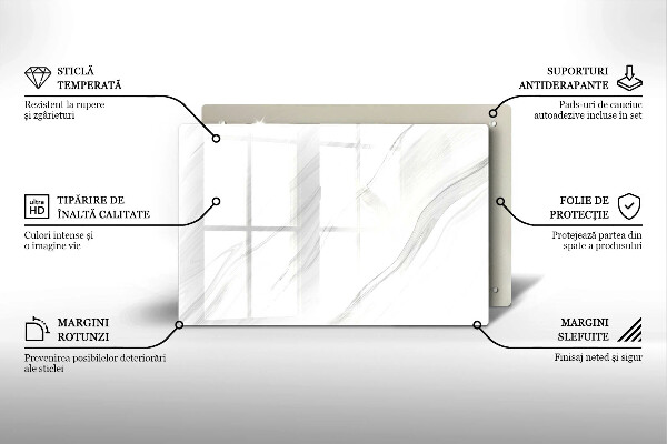Tocător de bucătărie Marmură delicată