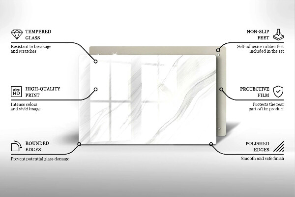 Tocător de bucătărie Marmură delicată