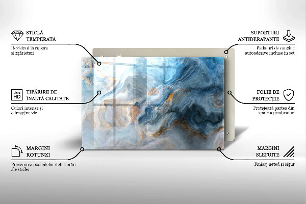Tocător de bucătărie Textura marmură