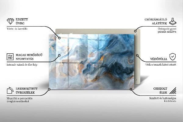 Tocător de bucătărie Textura marmură
