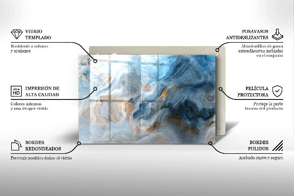Tocător de bucătărie Textura marmură