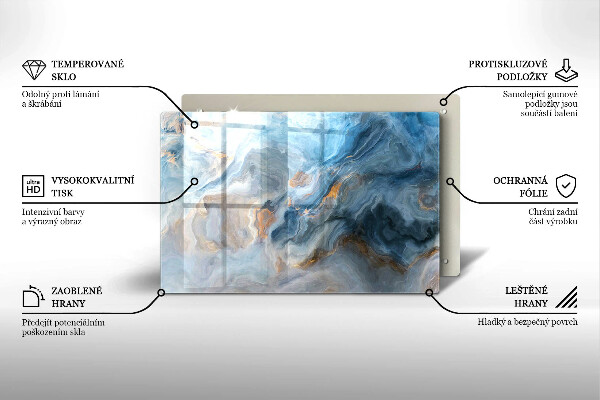 Tocător de bucătărie Textura marmură
