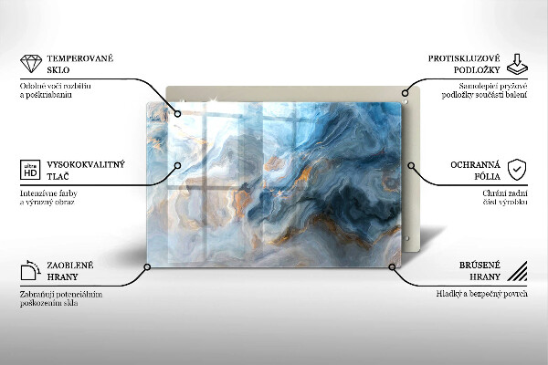 Tocător de bucătărie Textura marmură