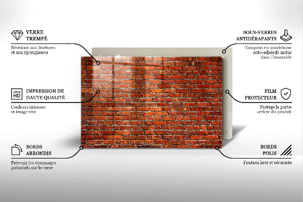 Tocător de bucătărie Perete din zid de cărămidă