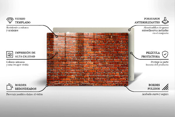 Tocător de bucătărie Perete din zid de cărămidă