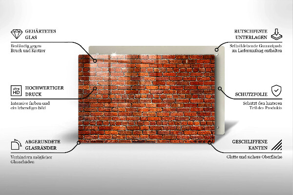 Tocător de bucătărie Perete din zid de cărămidă