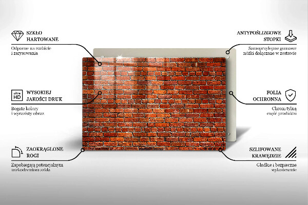 Tocător de bucătărie Perete din zid de cărămidă