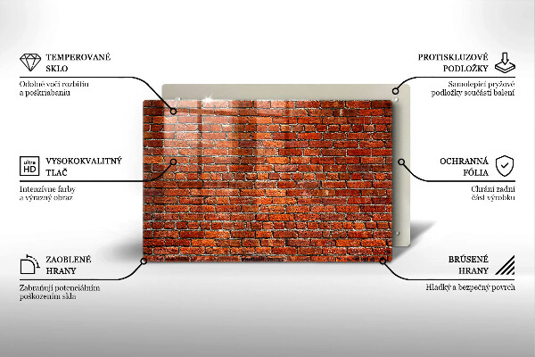 Tocător de bucătărie Perete din zid de cărămidă