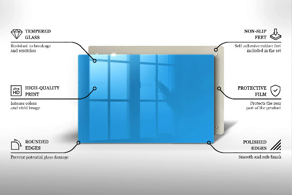Tocător sticlă Culoarea albastra