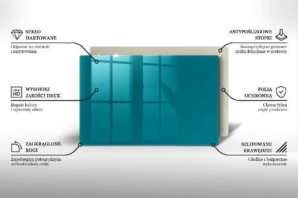 Tocător sticlă Turcoaz