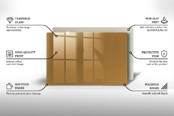 Tocător sticlă Culoare bej