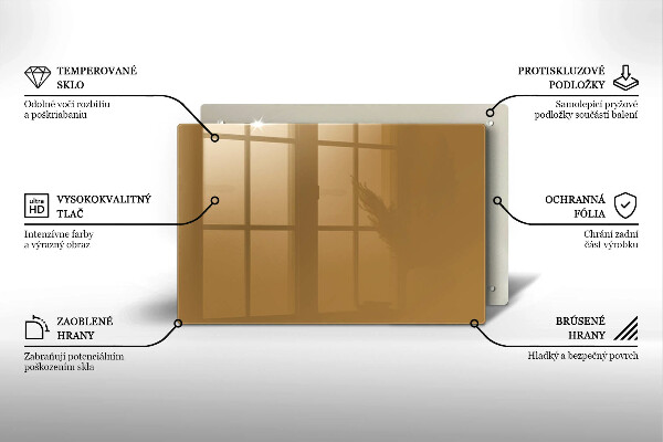 Tocător sticlă Culoare bej