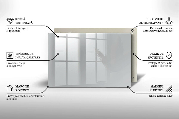 Tocător sticlă Culoare gri