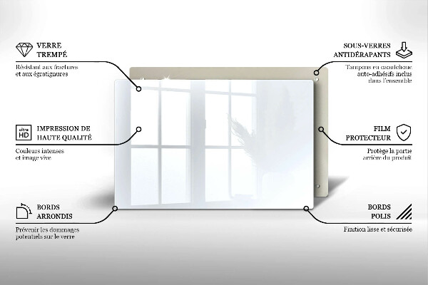 Tocător de bucătărie culoare alba