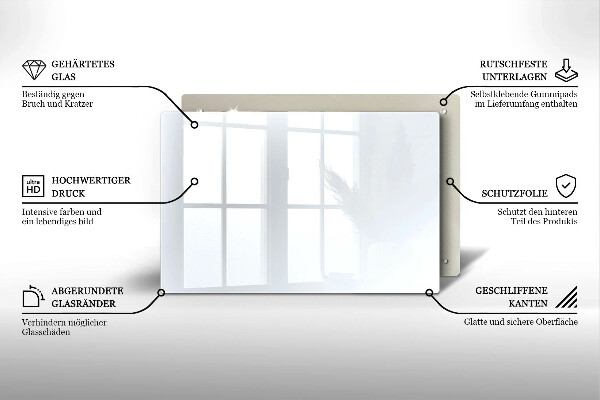 Tocător de bucătărie culoare alba