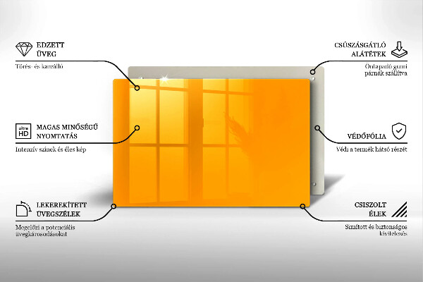 Tocător de bucătărie Culoare galben închis