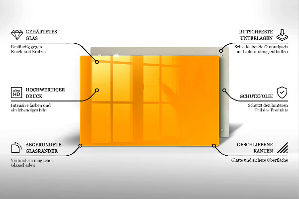 Tocător de bucătărie Culoare galben închis