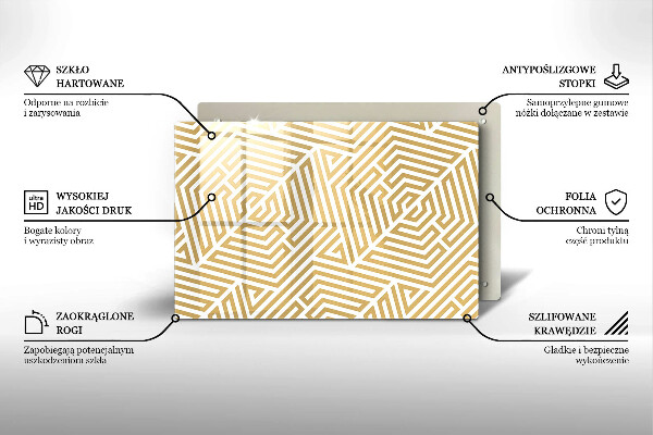 Tocător de bucătărie Linii geometrice