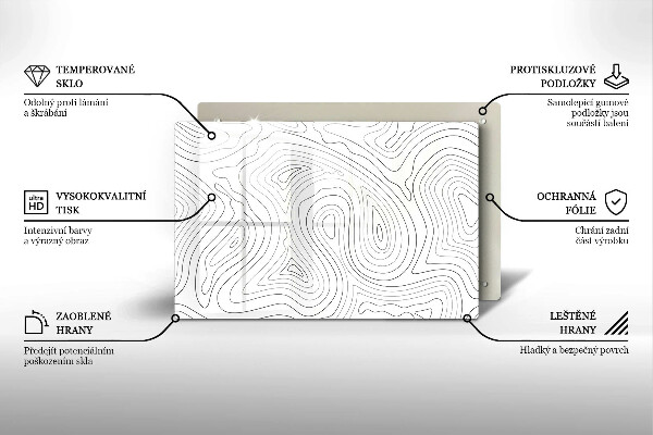 Tocător de bucătărie Forme abstracte