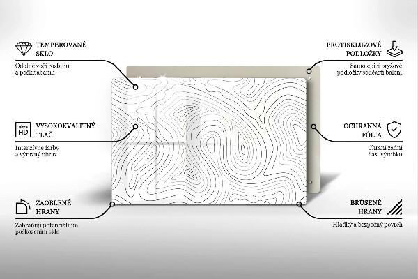 Tocător de bucătărie Forme abstracte