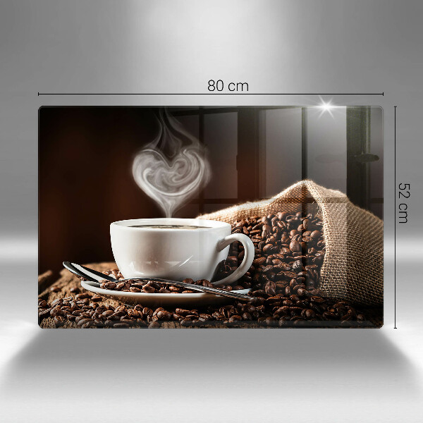 Tocător de bucătărie Cafea și o ceașcă