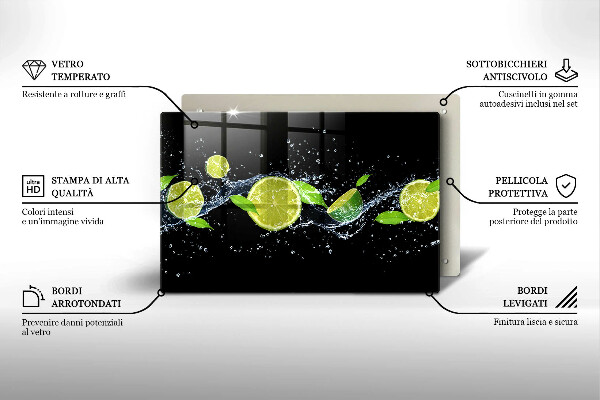 Tocător de bucătărie Apă de mentă de var