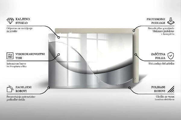 Tocător de bucătărie Design cu linii abstracte