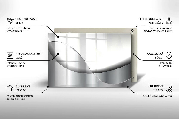 Tocător de bucătărie Design cu linii abstracte
