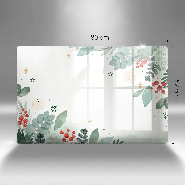 Tocător de bucătărie Acuarelă frunze