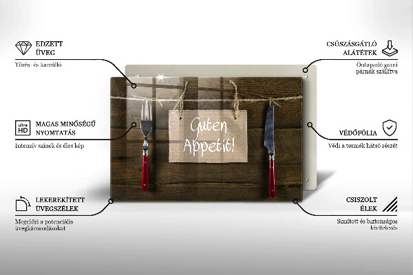 Tocător de bucătărie Inscripție Guten Appet