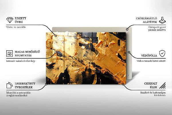 Tocător sticlă Textura eleganta de vopsea