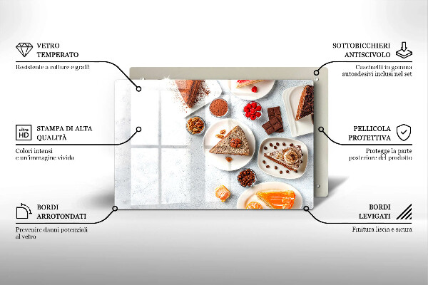 Tocător sticlă Dulceața tortului