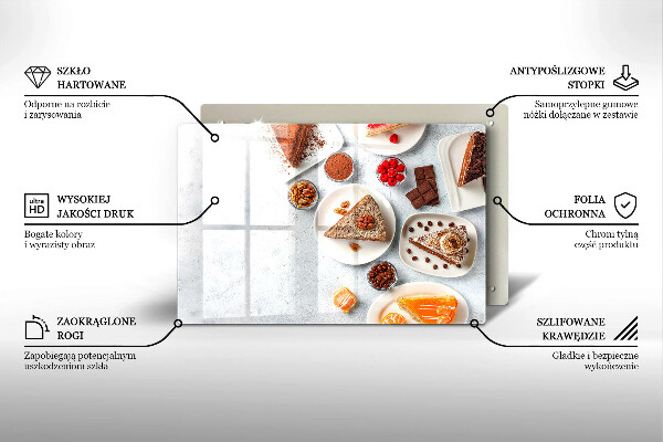 Tocător sticlă Dulceața tortului
