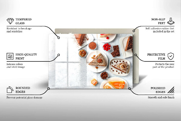 Tocător sticlă Dulceața tortului
