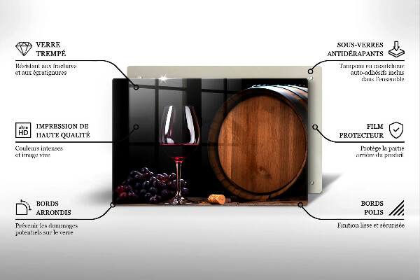 Tocător sticlă Pahar de vin butoi