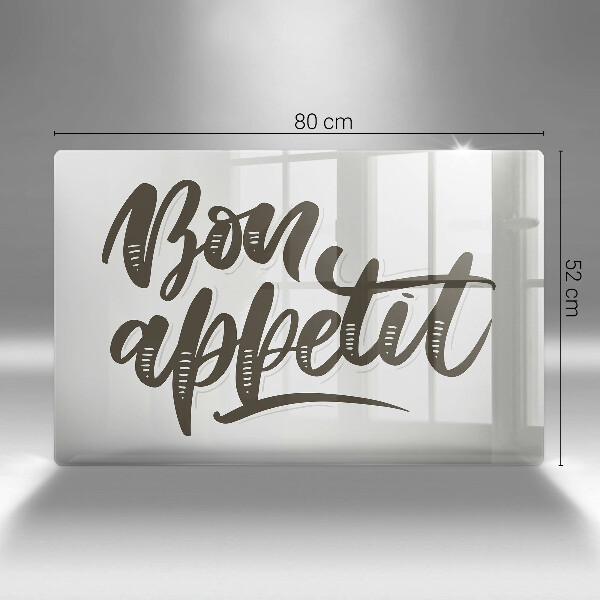 Tocător sticlă Inscripție Bon appetit