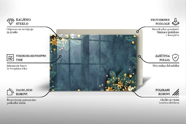 Tocător sticlă decorațiuni de Crăciun