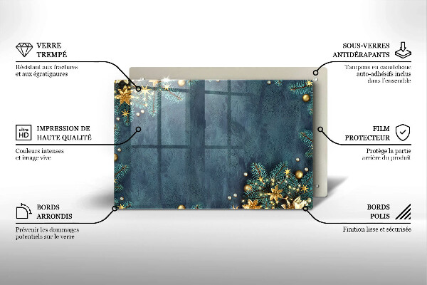 Tocător sticlă decorațiuni de Crăciun