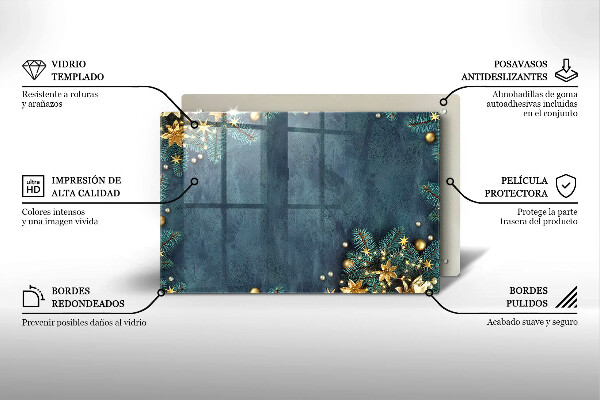 Tocător sticlă decorațiuni de Crăciun