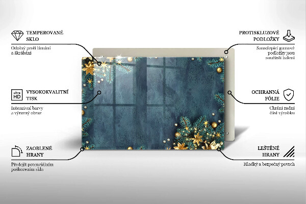 Tocător sticlă decorațiuni de Crăciun