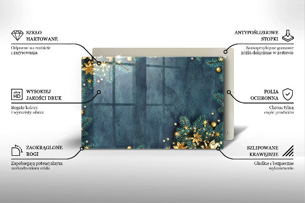 Tocător sticlă decorațiuni de Crăciun