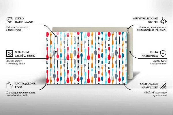 Tocător sticlă Ilustrație cu lingură