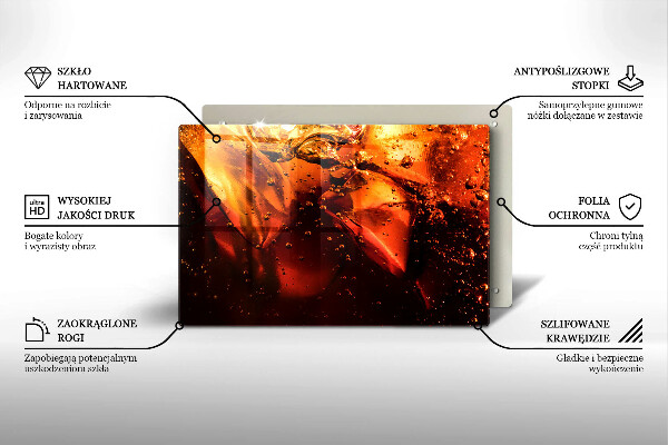 Tocător sticlă Băutură de cola cu gheață