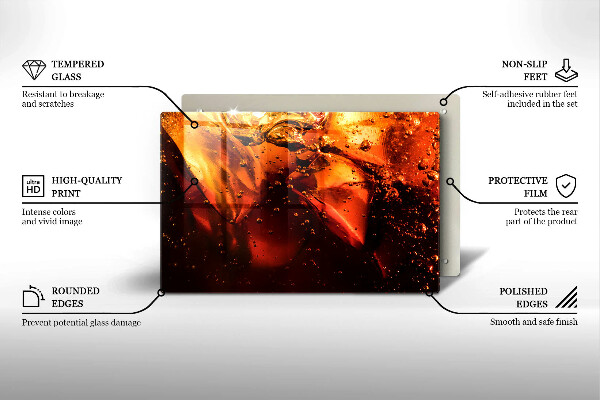 Tocător sticlă Băutură de cola cu gheață