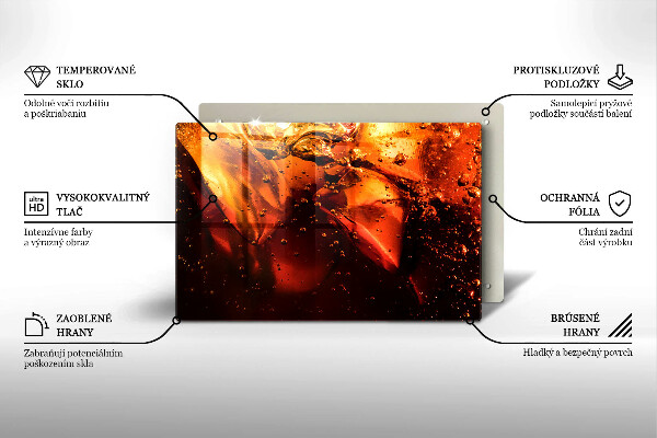 Tocător sticlă Băutură de cola cu gheață