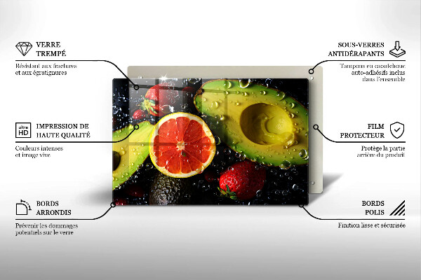 Tocător sticlă Fructe si legume