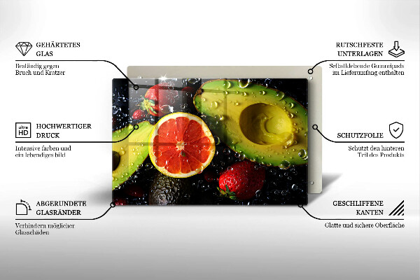 Tocător sticlă Fructe si legume
