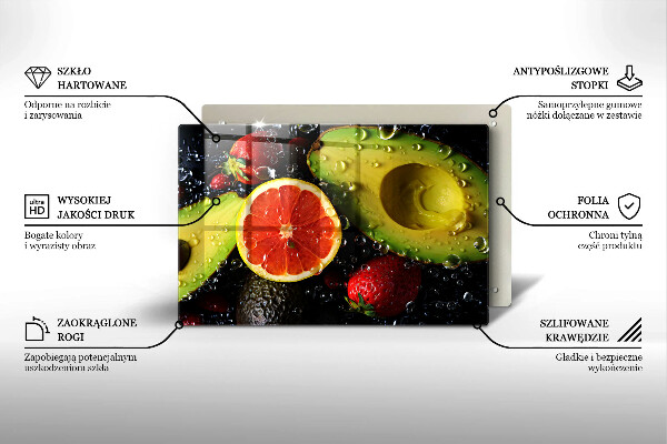 Tocător sticlă Fructe si legume
