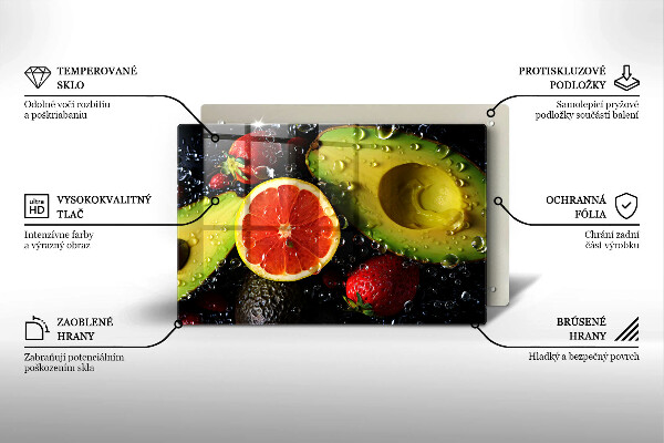 Tocător sticlă Fructe si legume